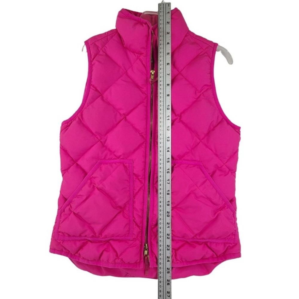J. CREW Excursion Puffer Vest 70% Down Hot Pink - XS - Picture 6 of 11